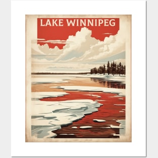 Lake Winnipeg Vintage Poster Tourism Posters and Art